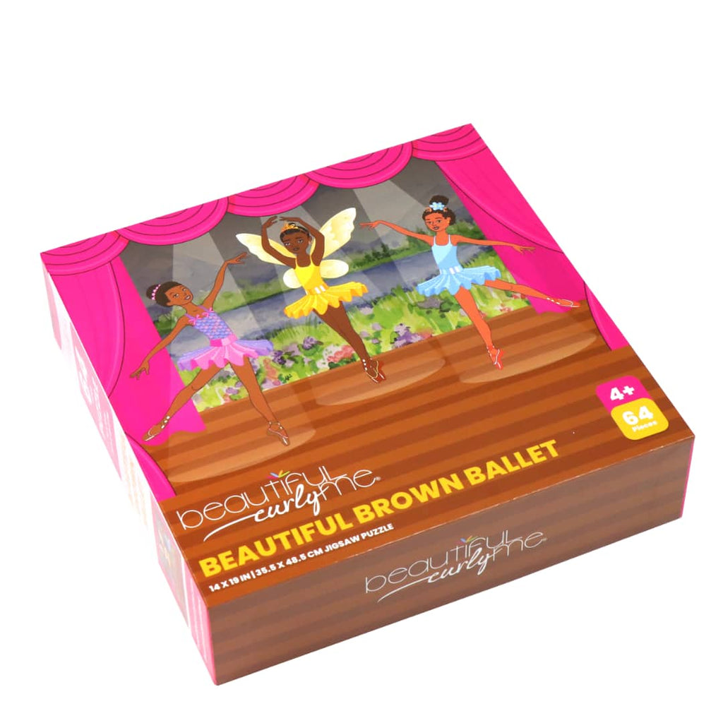 Ballerina Puzzle | Brown Ballerina Kids Puzzle | 64-Piece Dance