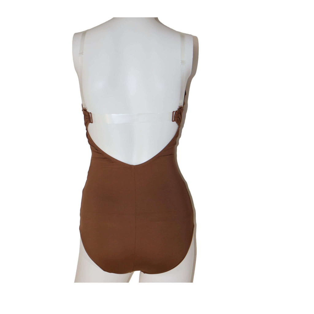 Camisole Leotard with Bra | Brazen Brown | Blendz Apparel