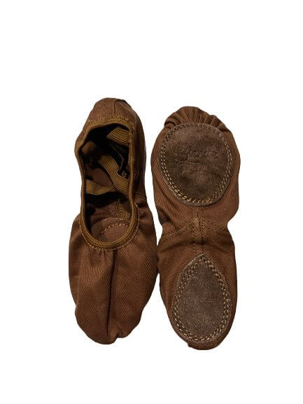 Zapatillas de ballet Confident Cocoa Fleshtone de lona elástica