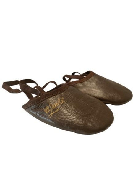 Confident Cocoa Leather Contemporary Half-soles