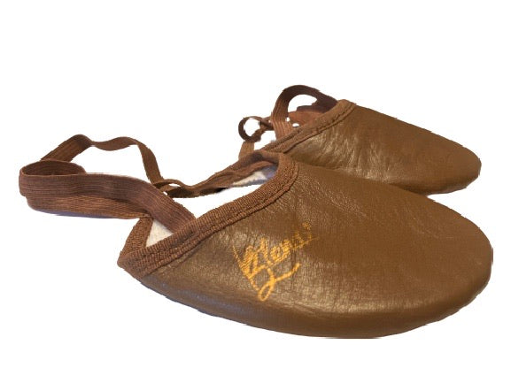 Brazen Brown Leather Contemporary Half-soles