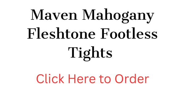 Maven Mahogany Fleshtone Footless Tights