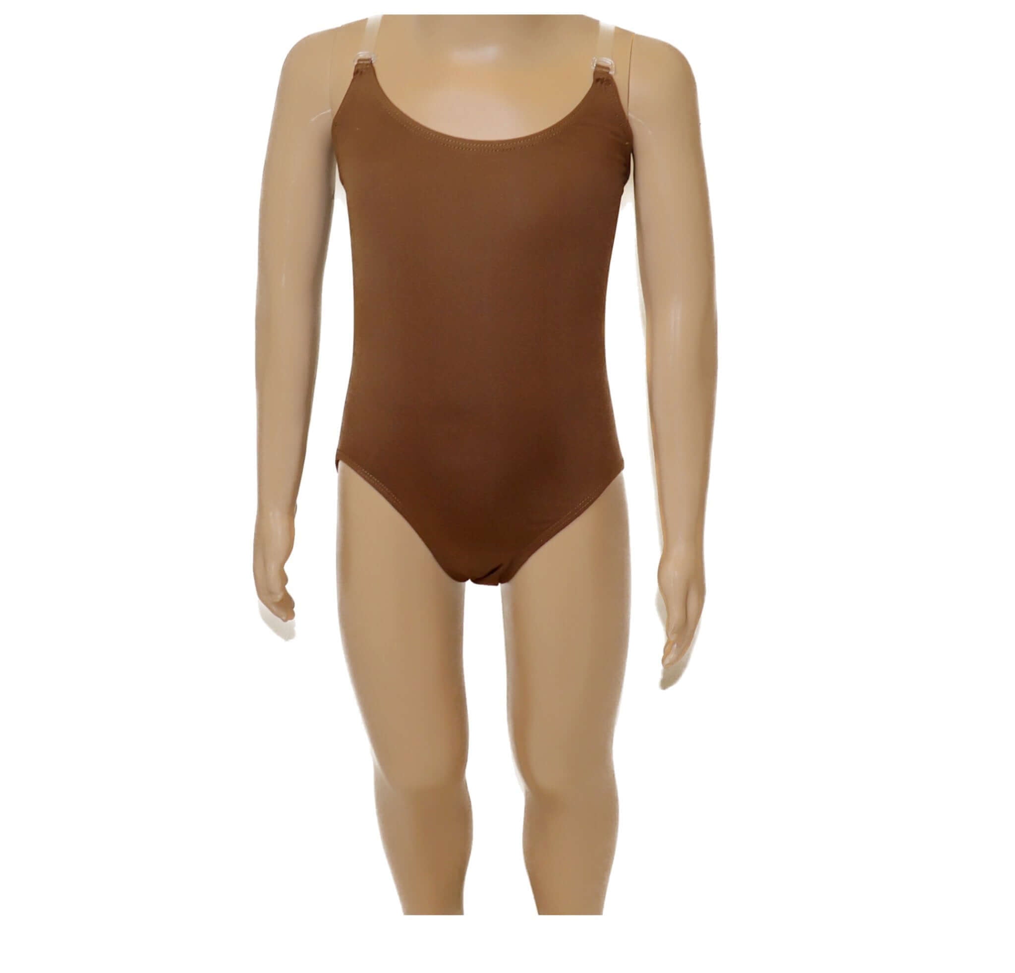 Camisole Leotard Braless | Brazen Brown | Blendz Apparel