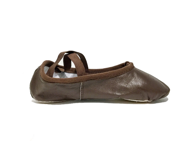 Confident Cocoa Fleshtone Leather Ballet Shoe