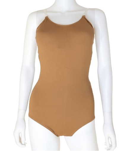 Justaucorps camisole Maven acajou Fleshtone avec soutien-gorge