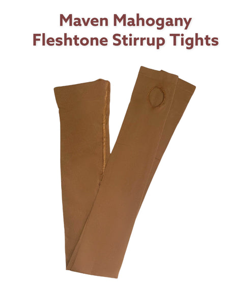 Maven Mahogany Fleshtone Stirrup Tights