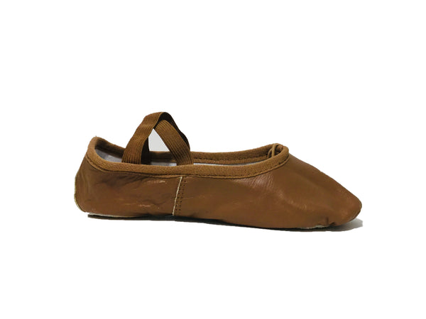 Maven Mahogany Fleshtone Leather Ballet Shoe